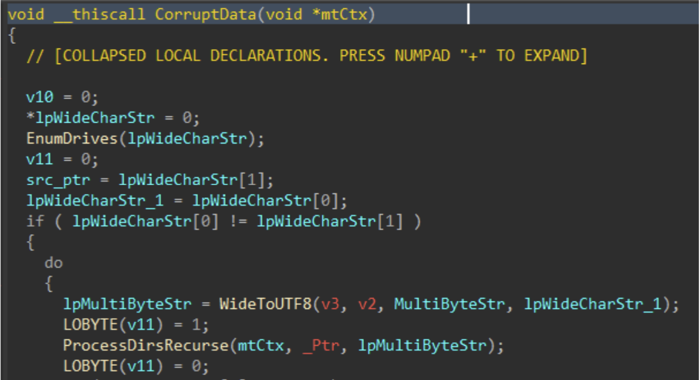Figure 5: Data Corruption Logic